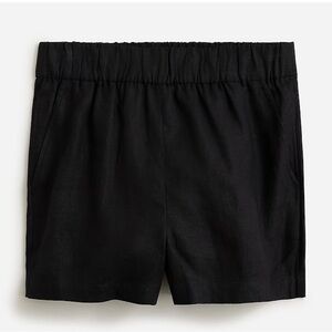 Jcrew linen black shorts